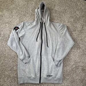 Gatorade Zip Up Size L Lightweight Cotton Blend Drawstring Hoodie Sweatshirt